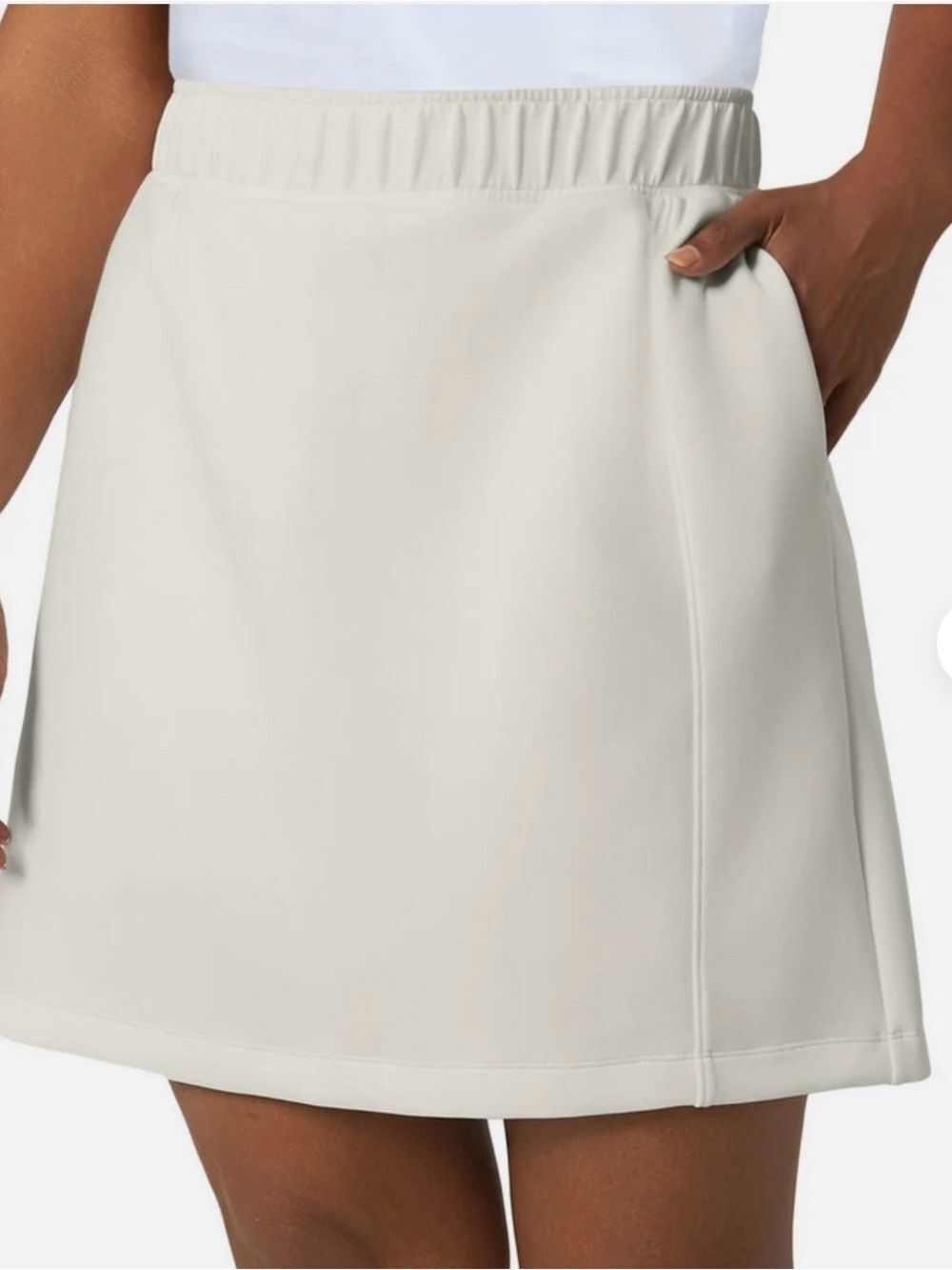 Mondetta Off White Pull On Walking Skort